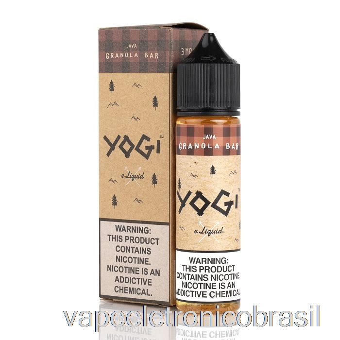 Vape Recarregável Barra De Granola Java - Yogi E-líquido - 60ml 6mg